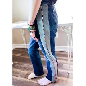 Miss Me Jeans Straight Leg Embellished size 28 Medium Wash Boho Festival